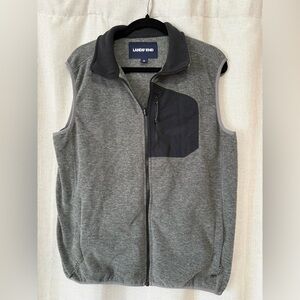 Lands' End Men's Charcoal and Black Vest
